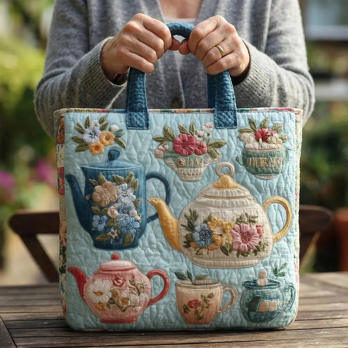 Bolso artesanal Motivo floral