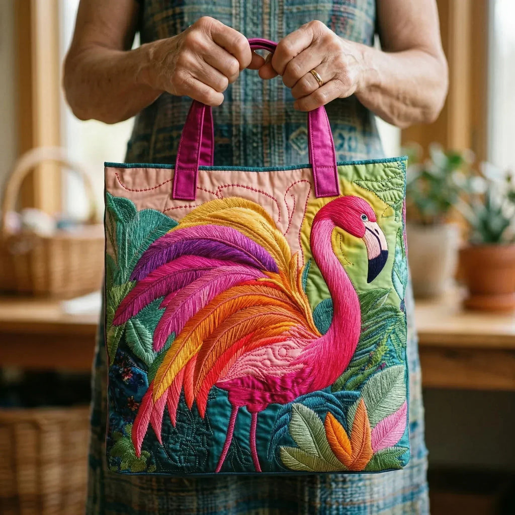 Bolso artesanal Flamenco arcoíris