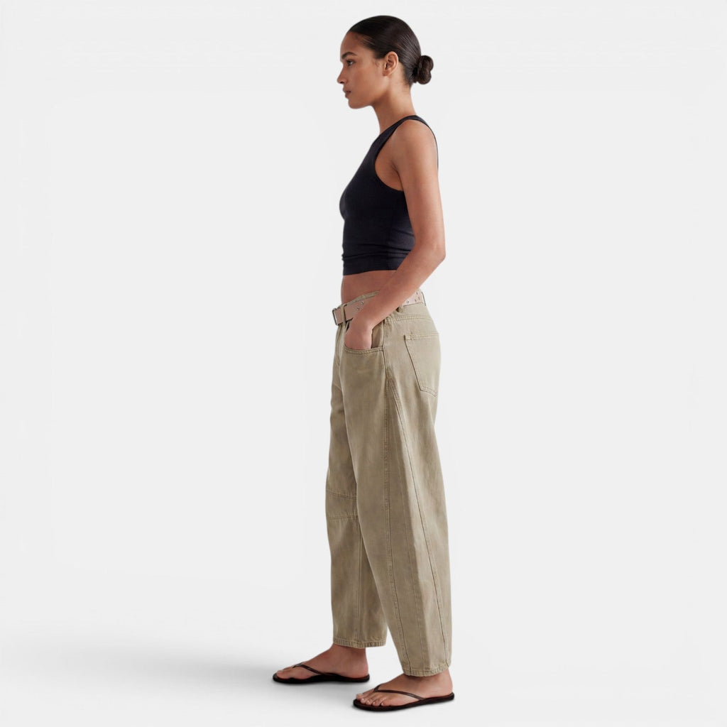 Dafne | Jeans a gamba larga elasticizzati a vita media