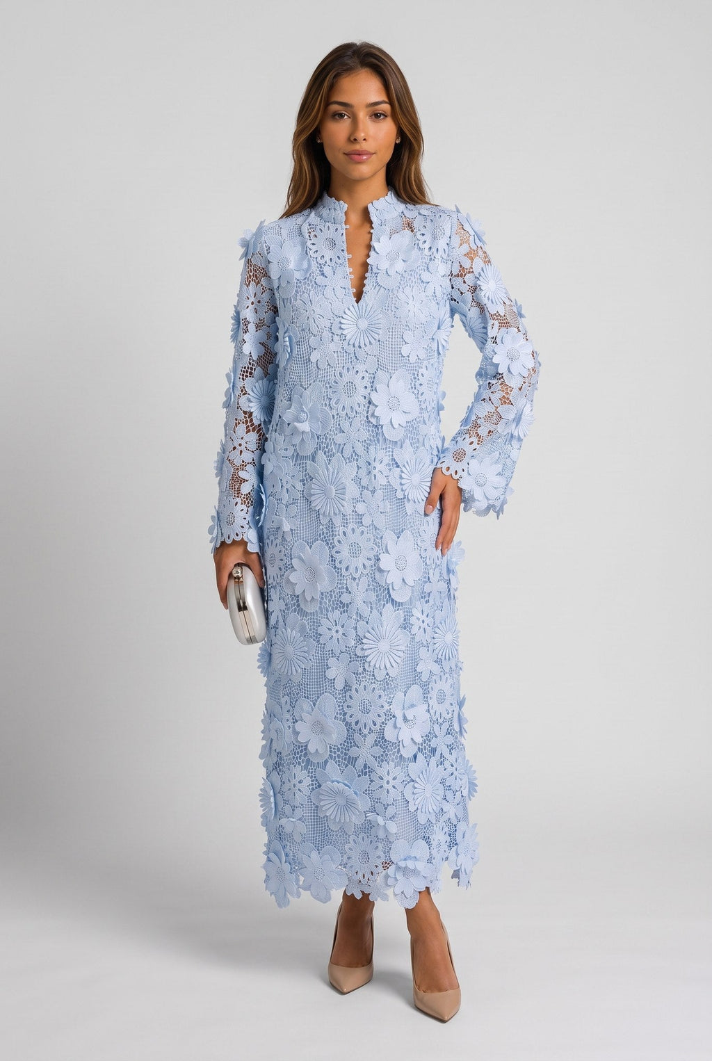 Fiorenza | Vestido midi de encaje floral