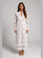 Fiorenza | Vestido midi de encaje floral