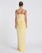Clessira | Vestido largo con corsé y drapeado