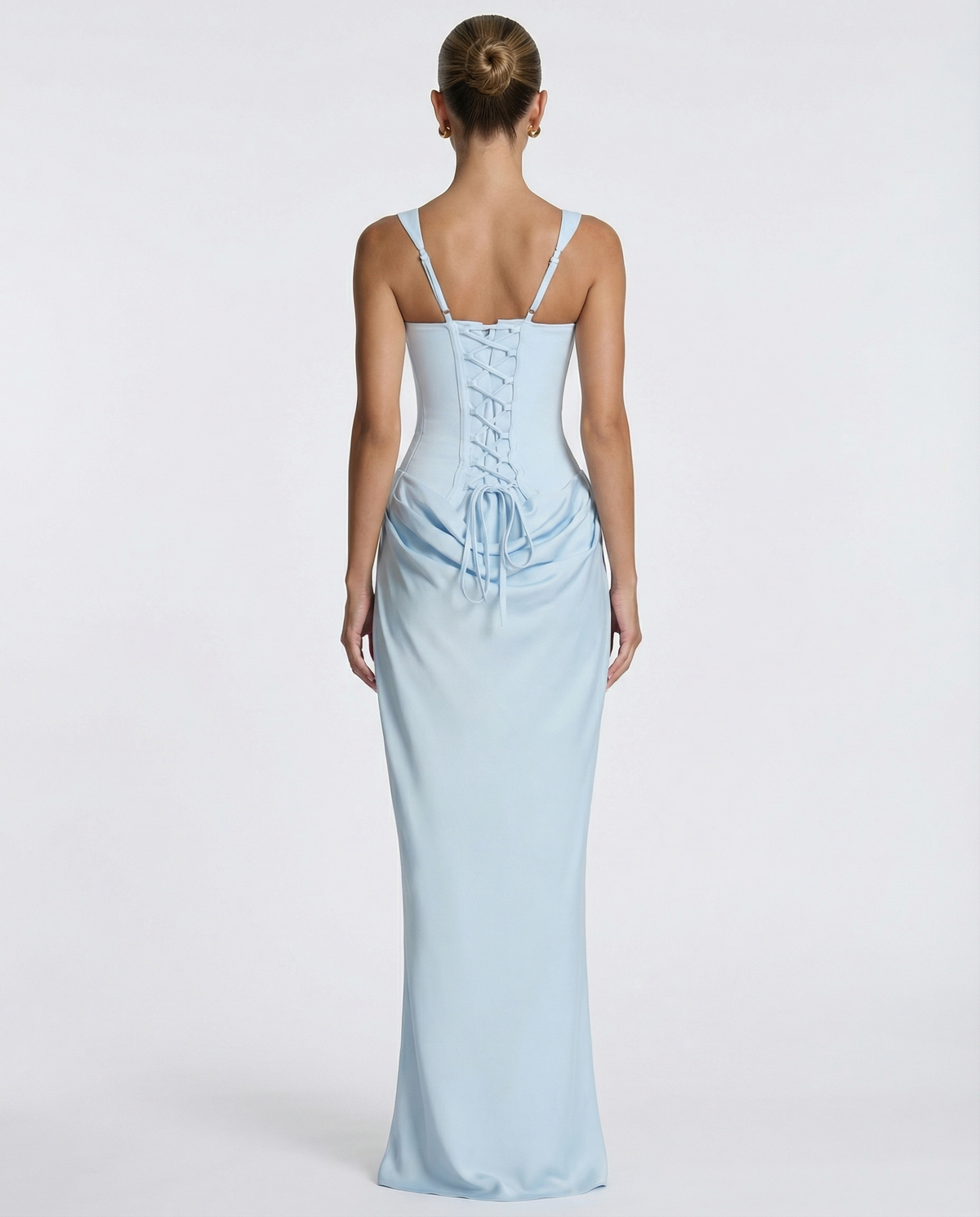 Clessira | Vestido largo con corsé y drapeado