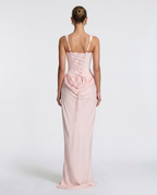 Clessira | Vestido largo con corsé y drapeado