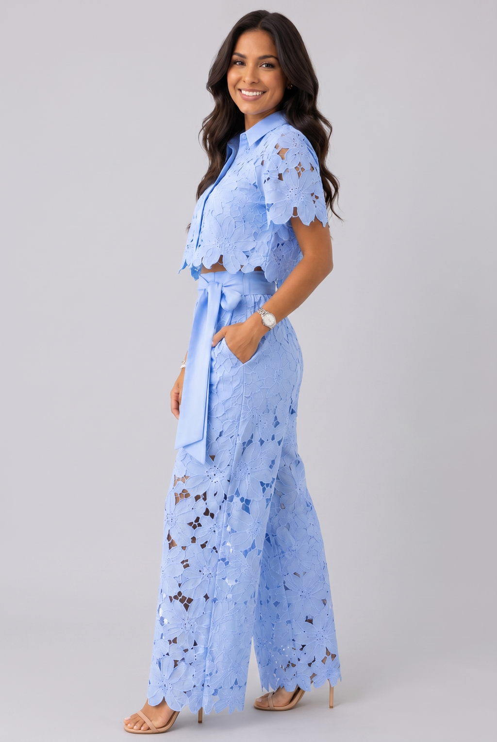 Isabela | Conjunto de encaje calado estilo retro