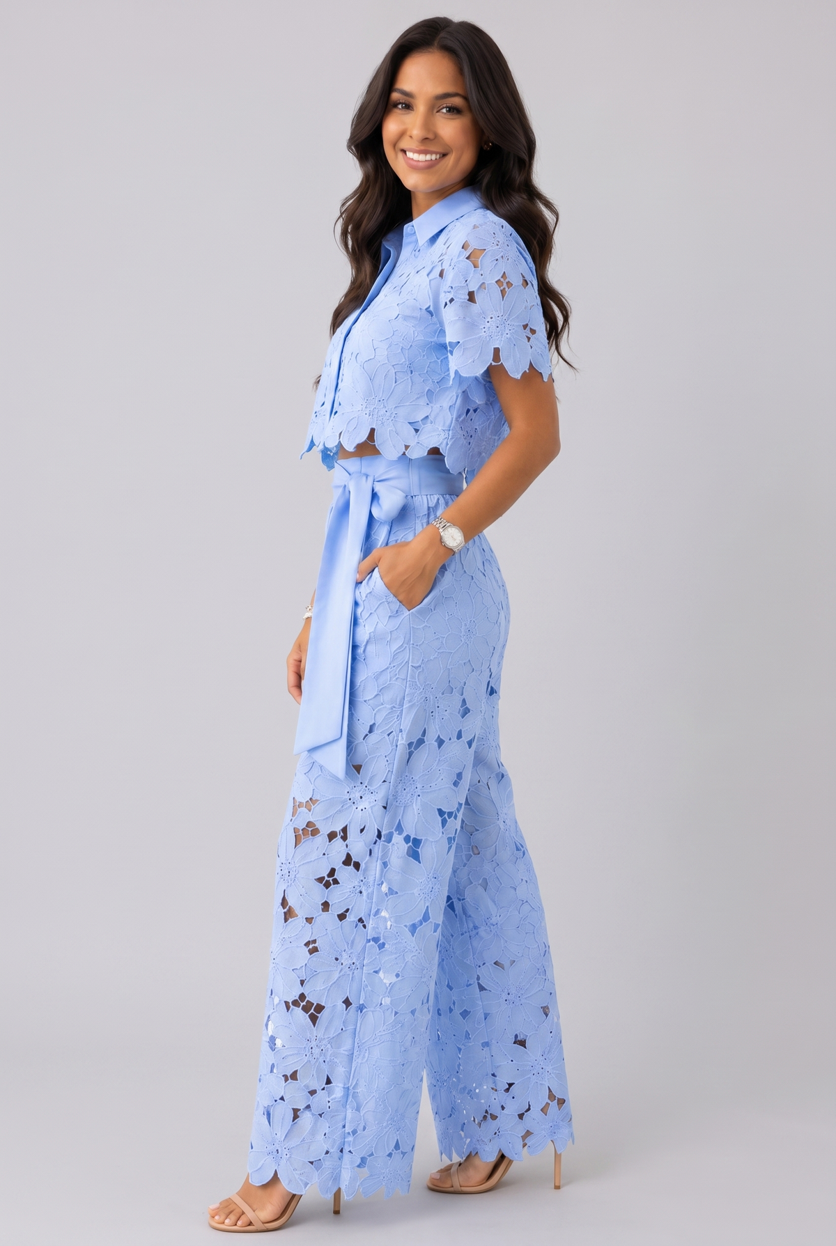 Isabela | Conjunto de encaje calado estilo retro