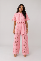 Isabela | Conjunto de encaje calado estilo retro