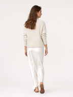Velmira | Vestido satinado con jersey a juego