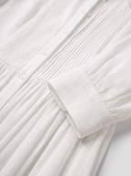 Alverina | Vestido de algodón y lino con detalles patchwork