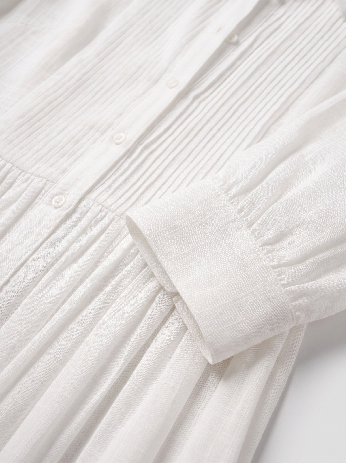 Alverina | Vestido de algodón y lino con detalles patchwork