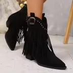 Candela | Botas chelsea con flecos