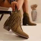 Candela | Botas chelsea con flecos