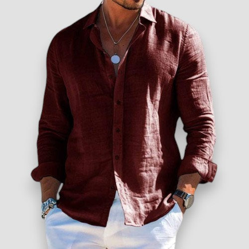 CHRISTOFER • CAMISA VERANIEGA DE CORTE HOLGADO