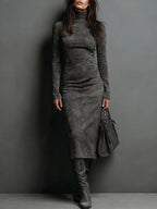 Fiorella | Vestido midi de cuello alto