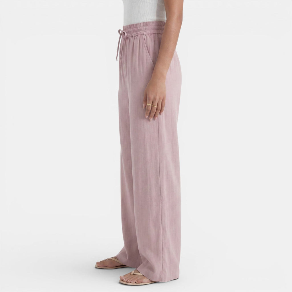 Lara | Pantalón de lino de pierna ancha