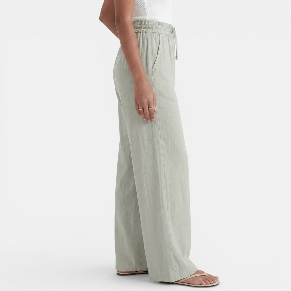 Lara | Pantalón de lino de pierna ancha