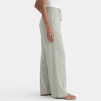Lara | Pantalón de lino de pierna ancha