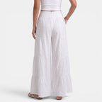 Alma | Pantalone largo di lino