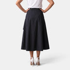 Olaya | Falda midi con botones