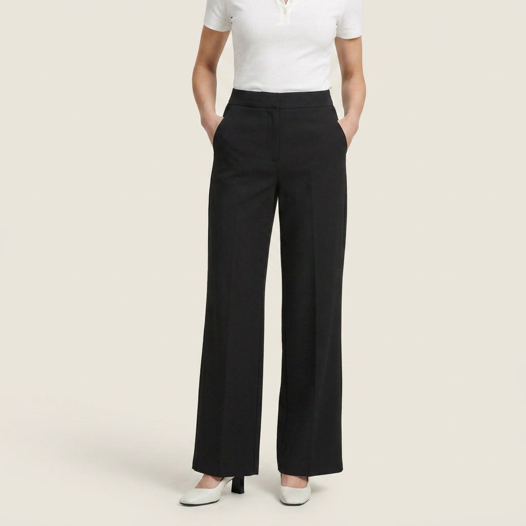 Bruna | Pantalón recto con pinza central