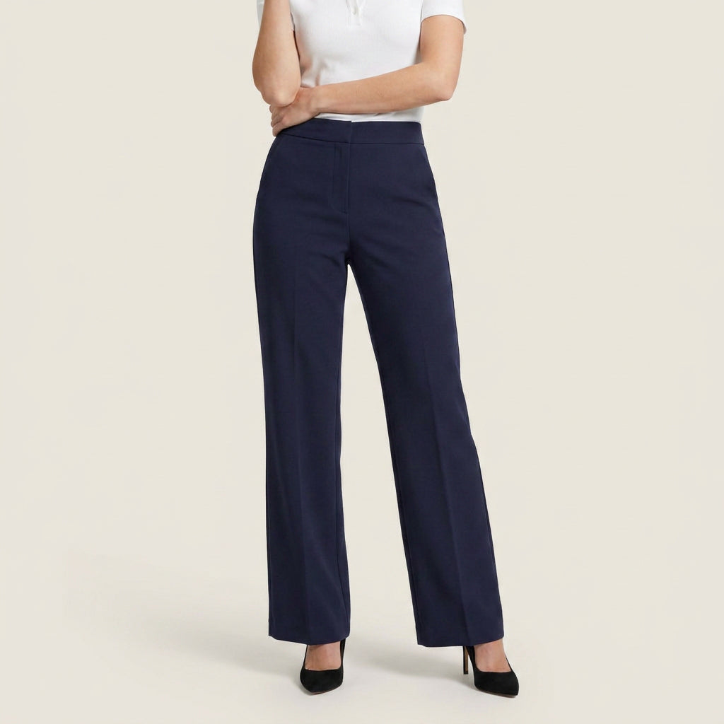 Bruna | Pantalón recto con pinza central
