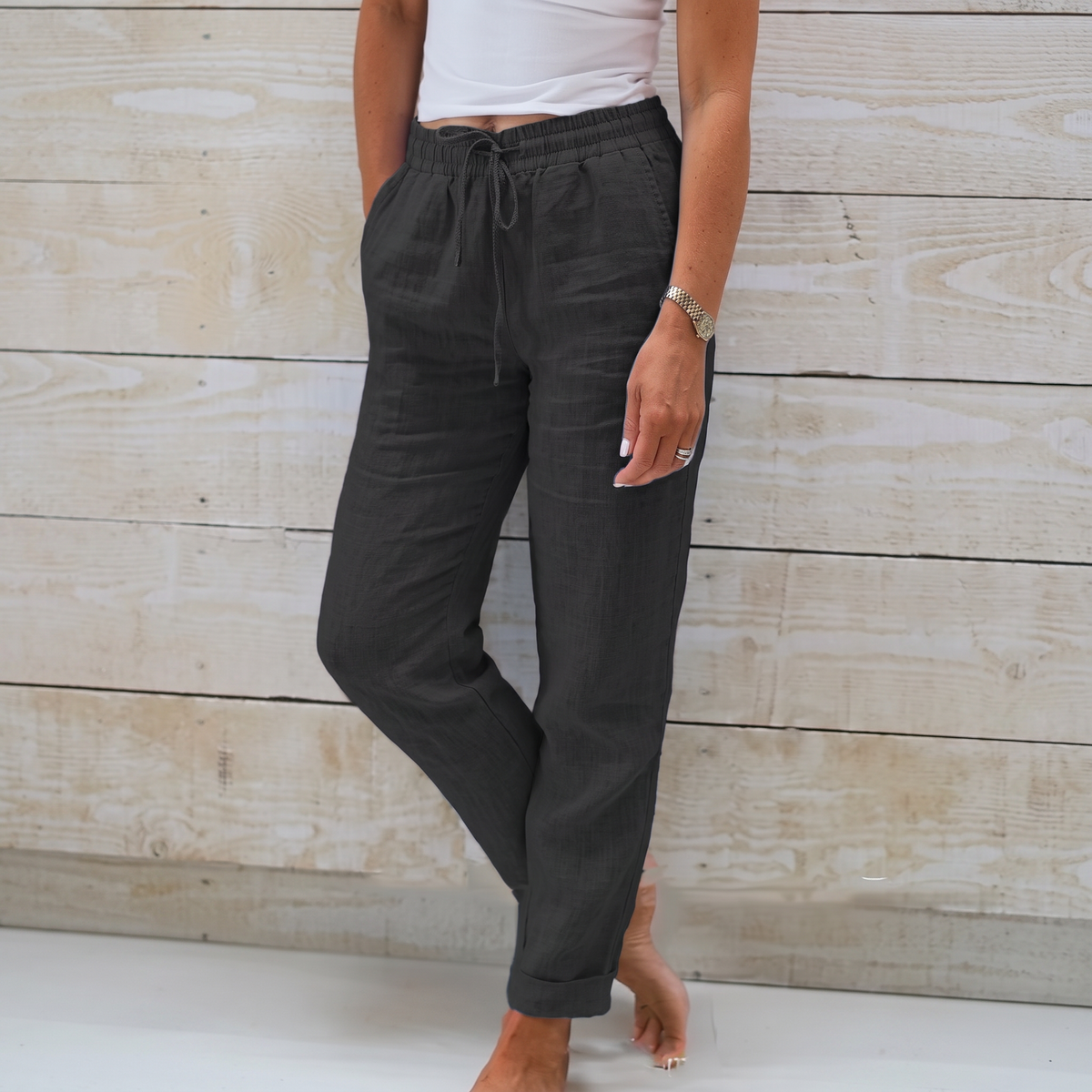 Iria | Pantalón holgado con cordón