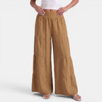 Alma | Pantalone largo di lino
