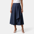 Olaya | Falda midi con botones