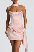 Zara | Vestido corto satinado