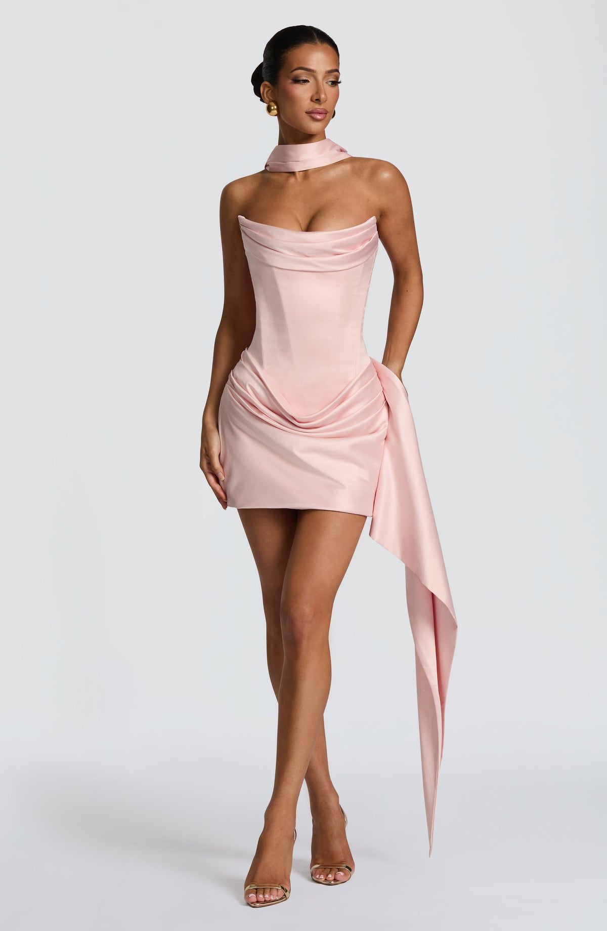 Zara | Vestido corto satinado