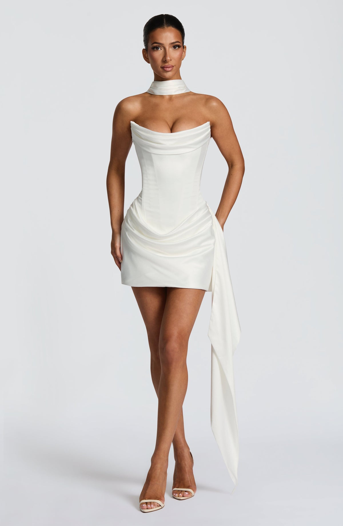 Zara | Vestido corto satinado