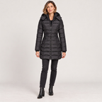 Cristina | Parka acolchada midi con capucha