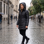 Cristina | Parka acolchada midi con capucha