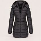 Cristina | Parka acolchada midi con capucha