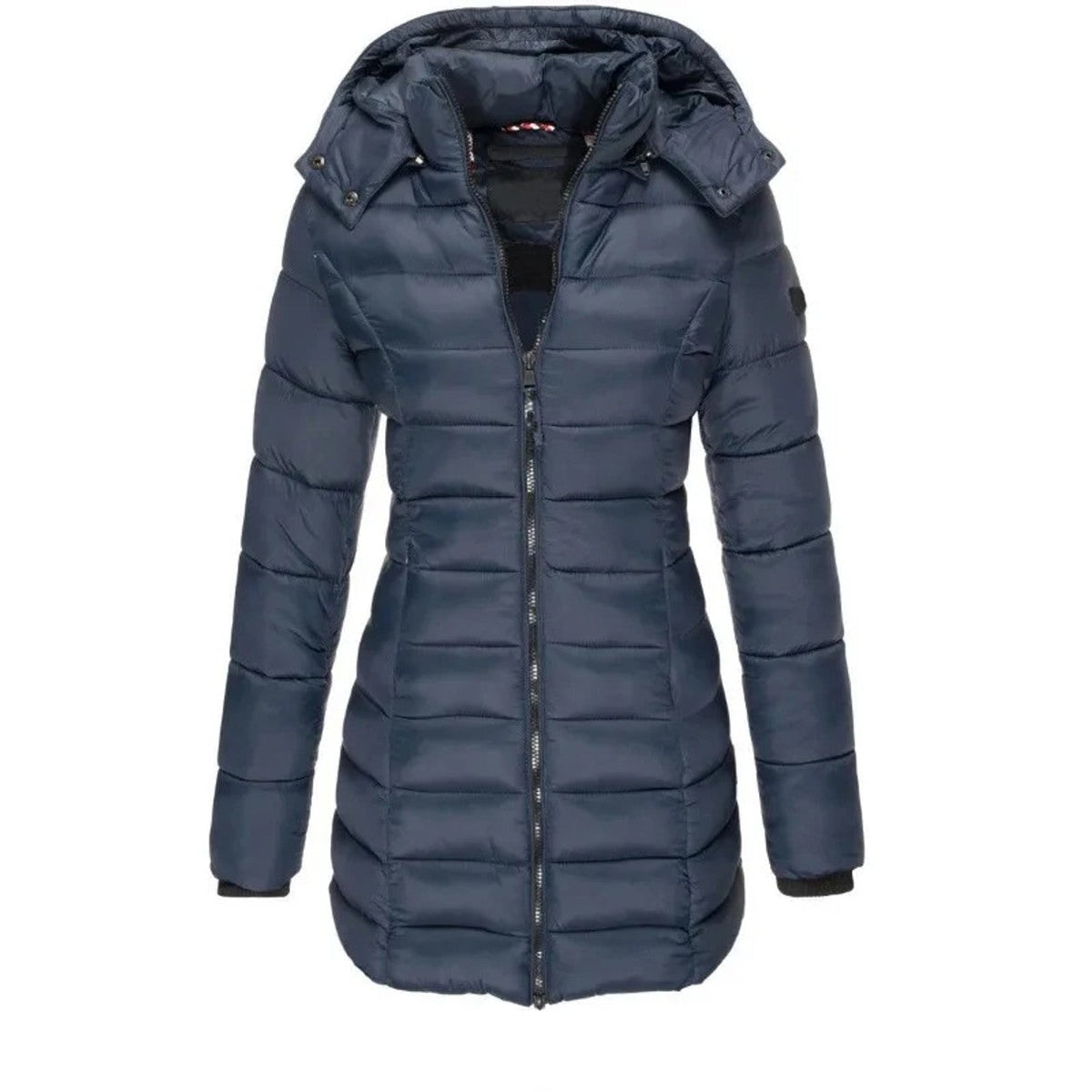 Cristina | Parka acolchada midi con capucha