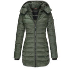 Cristina | Parka acolchada midi con capucha
