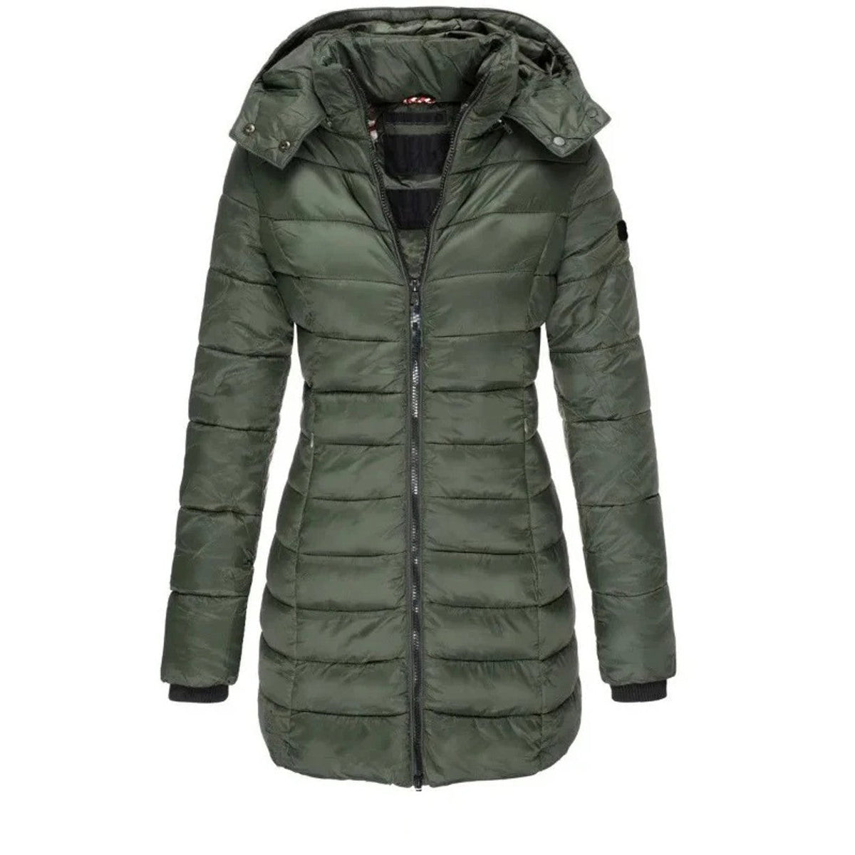 Cristina | Parka acolchada midi con capucha