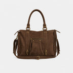 Marion | Bolso de ante marrón con flecos