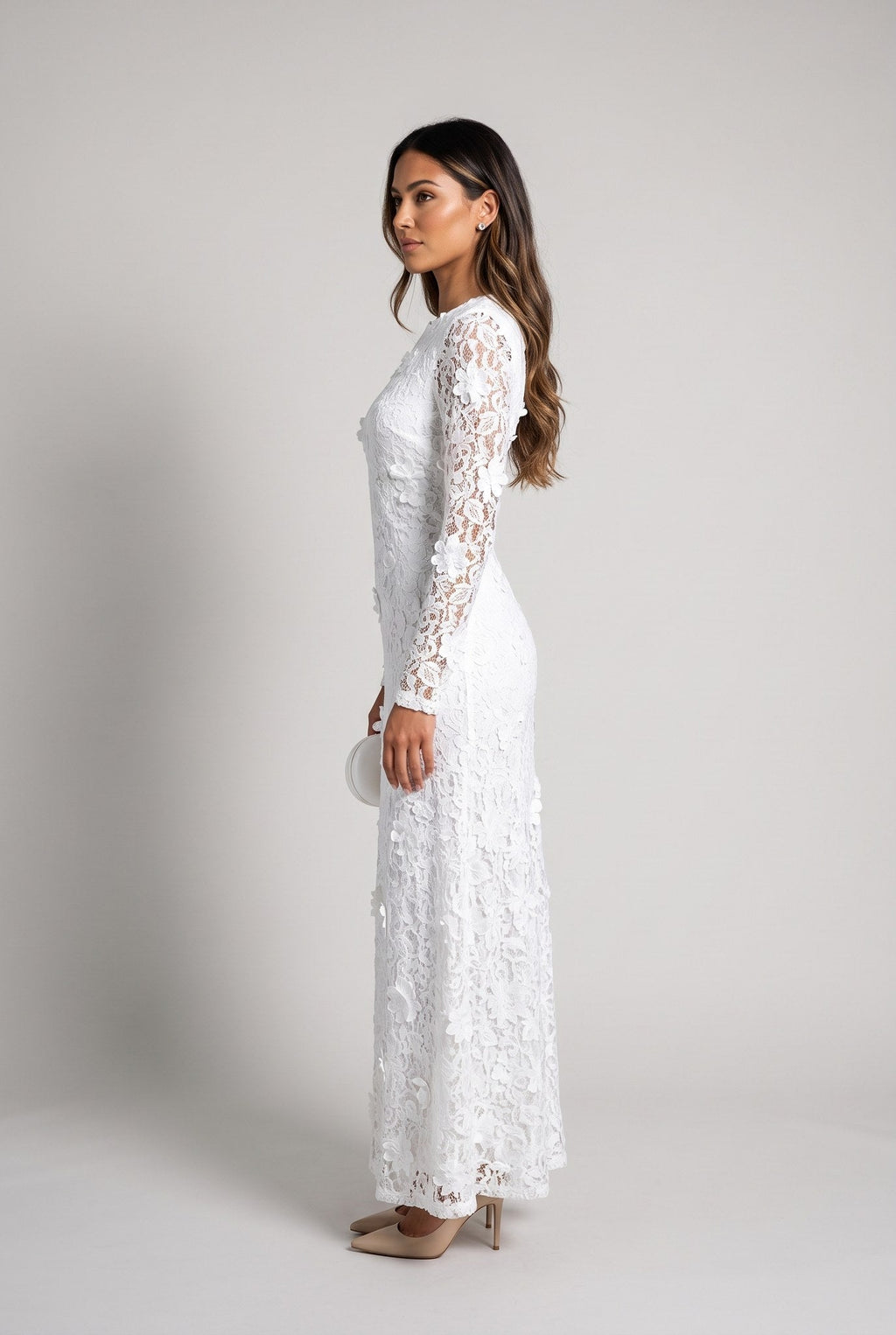 Fiorenza | Vestido midi de encaje floral