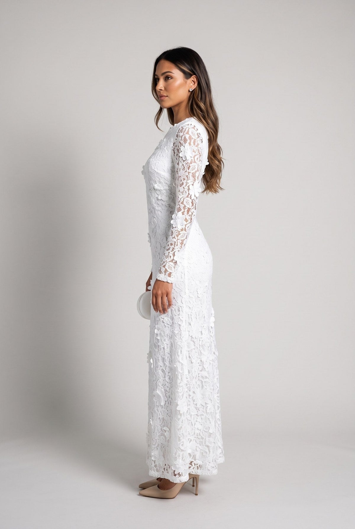 Fiorenza | Vestido midi de encaje floral