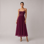 Tamara | Vestido midi con corsé