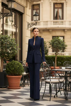 Chiara | Conjunto de americana y pantalón palazzo