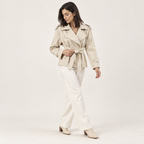 Antonia | Trench corto cruzado con cordón