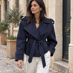 Antonia | Trench corto cruzado con cordón