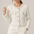 Tatiana | Chaqueta tweed con flecos