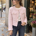Tatiana | Chaqueta tweed con flecos